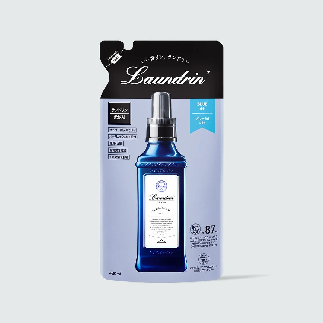 Laundrin 란도린 섬유유연제 리필 블루 66 480mL