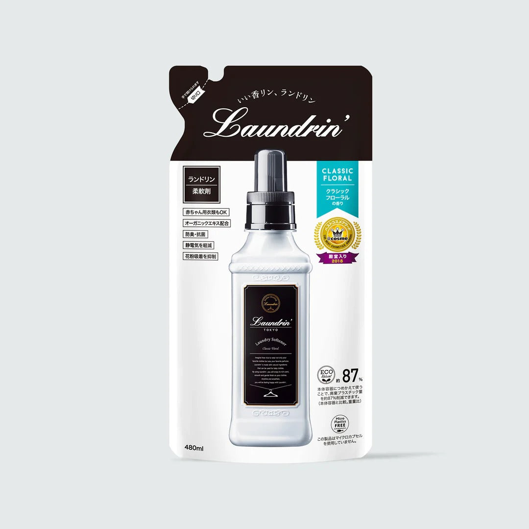 Laundrin 란도린 섬유유연제 리필 클래식 플로럴 480mL